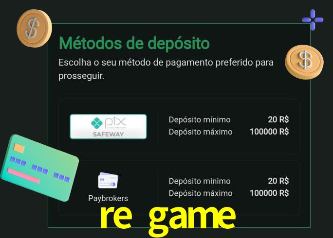 O cassino re game oferece uma grande variedade de métodos de pagamento